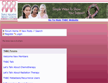 Tablet Screenshot of forum.tnbcfoundation.org